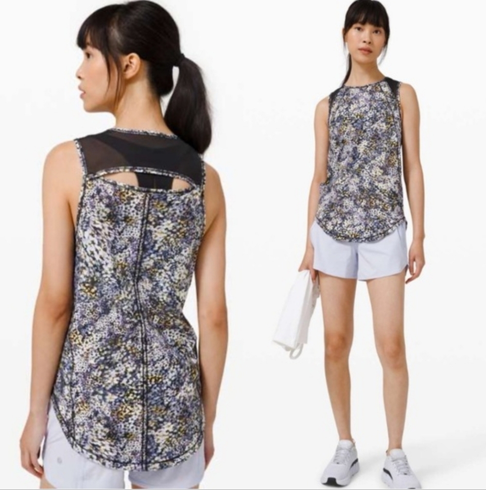 Lululemon Sculpt Tank Floral Metropolis Multi Size 8